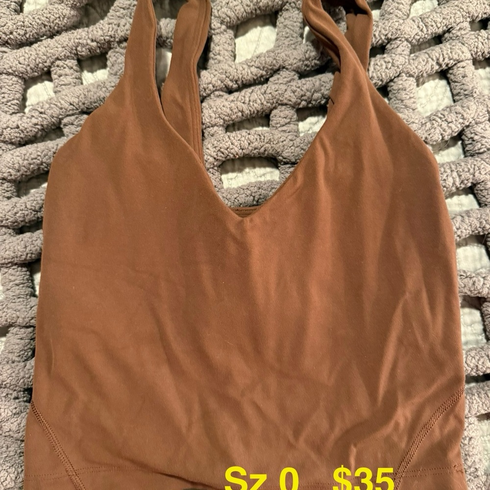 Lululemon align Brown Sleeveless Top